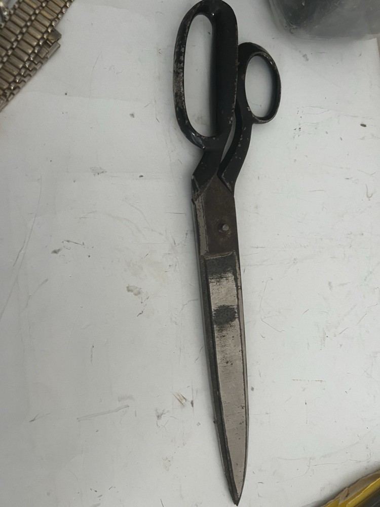 Large Vintage Scissors Unique Shape 12.5 Length