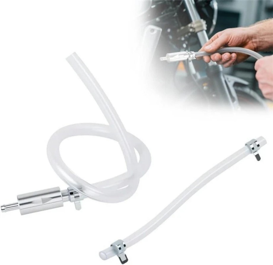 Clutch Brake Bleeder Hose One Way Valve Tube Bleeding Tool Kit Motorcycle Car/+