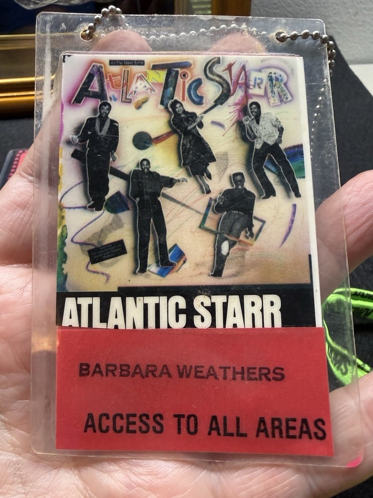 Atlantic Starr Backstage Passes Owned By Wayne Lewis & Barbara Weathers