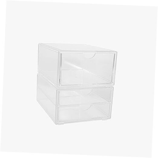 Brody 2 Pack Desk Organizers, Single Drawer Box and 2 Drawer Box, Stackable