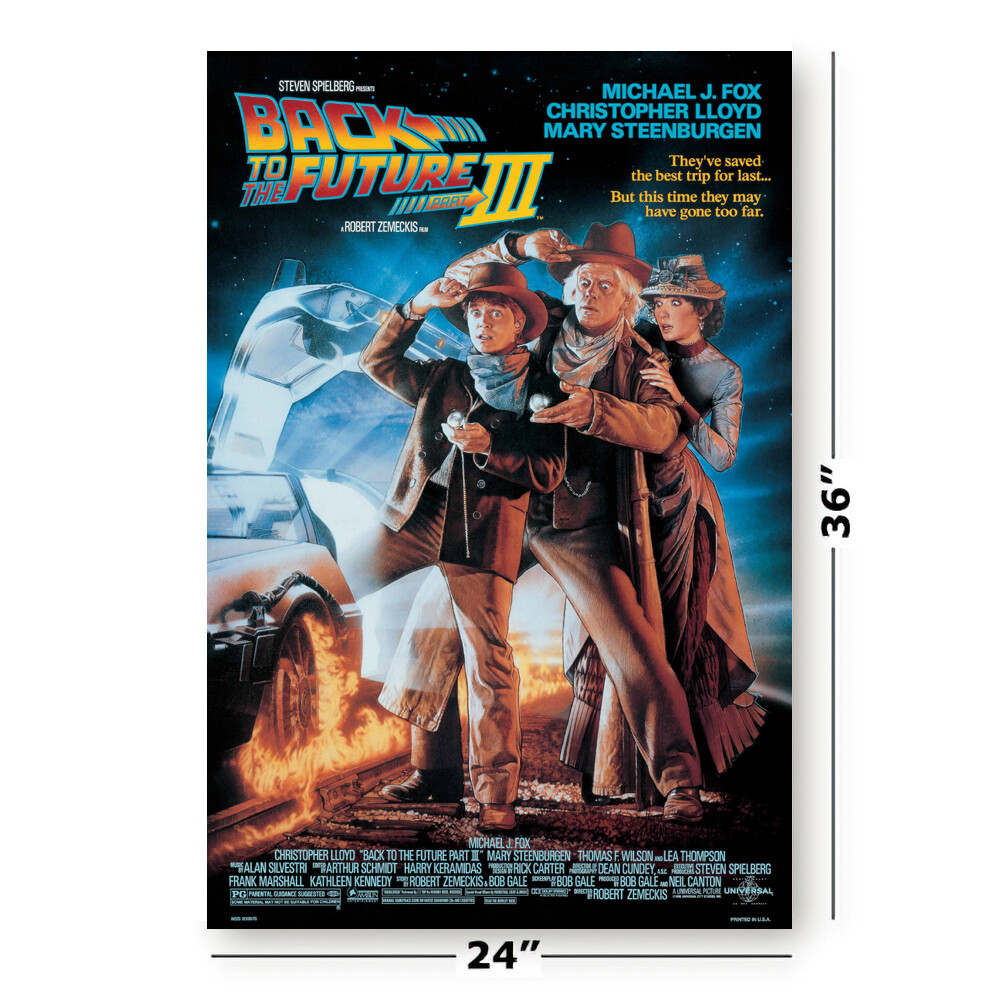 BACK TO THE FUTURE I, II & III - MOVIE POSTER SET (REGULARS) (SIZE: 24" x 36")