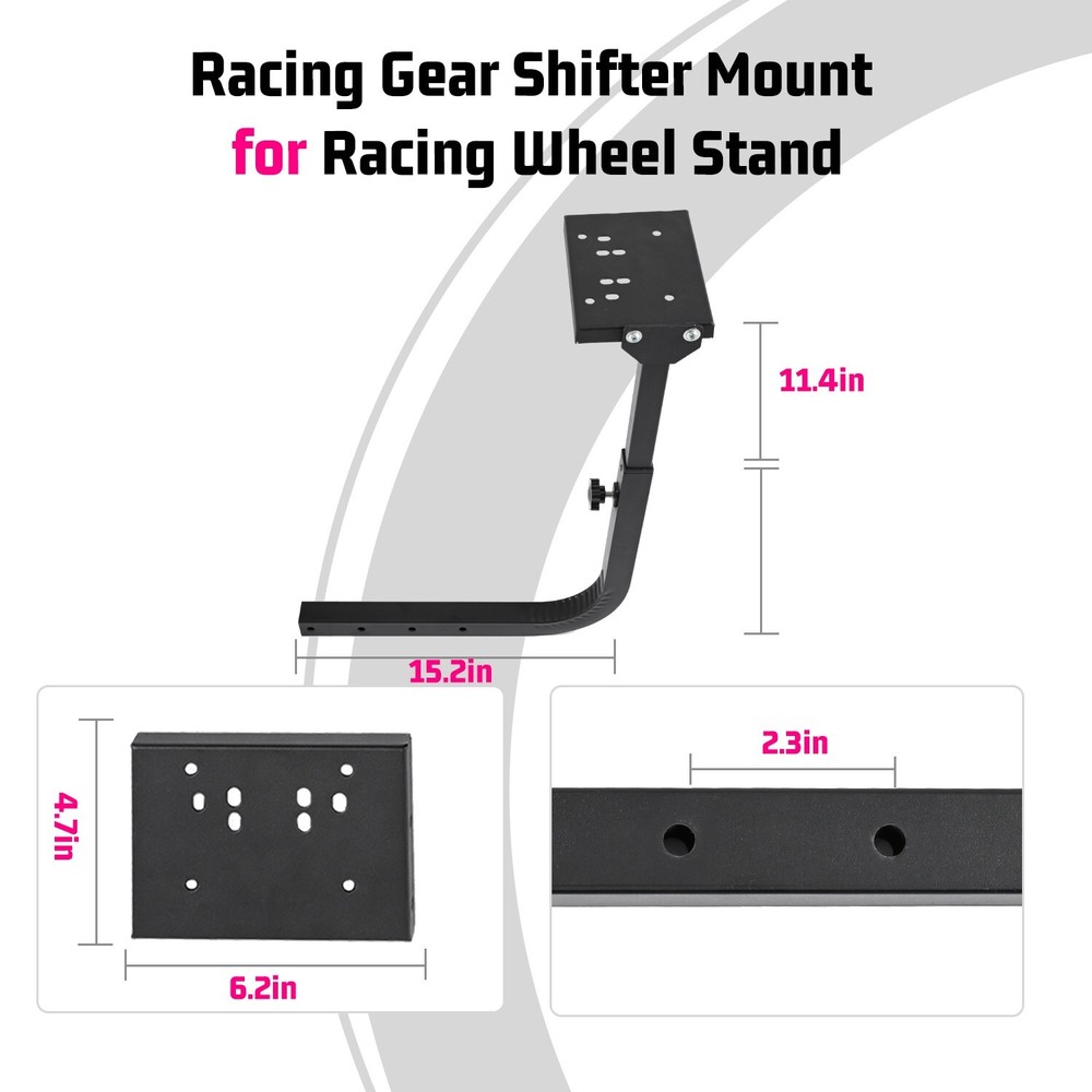 Minneer Gear Shift Bracket Accessory Only for Our Racing Wheel Simulator Cockpit