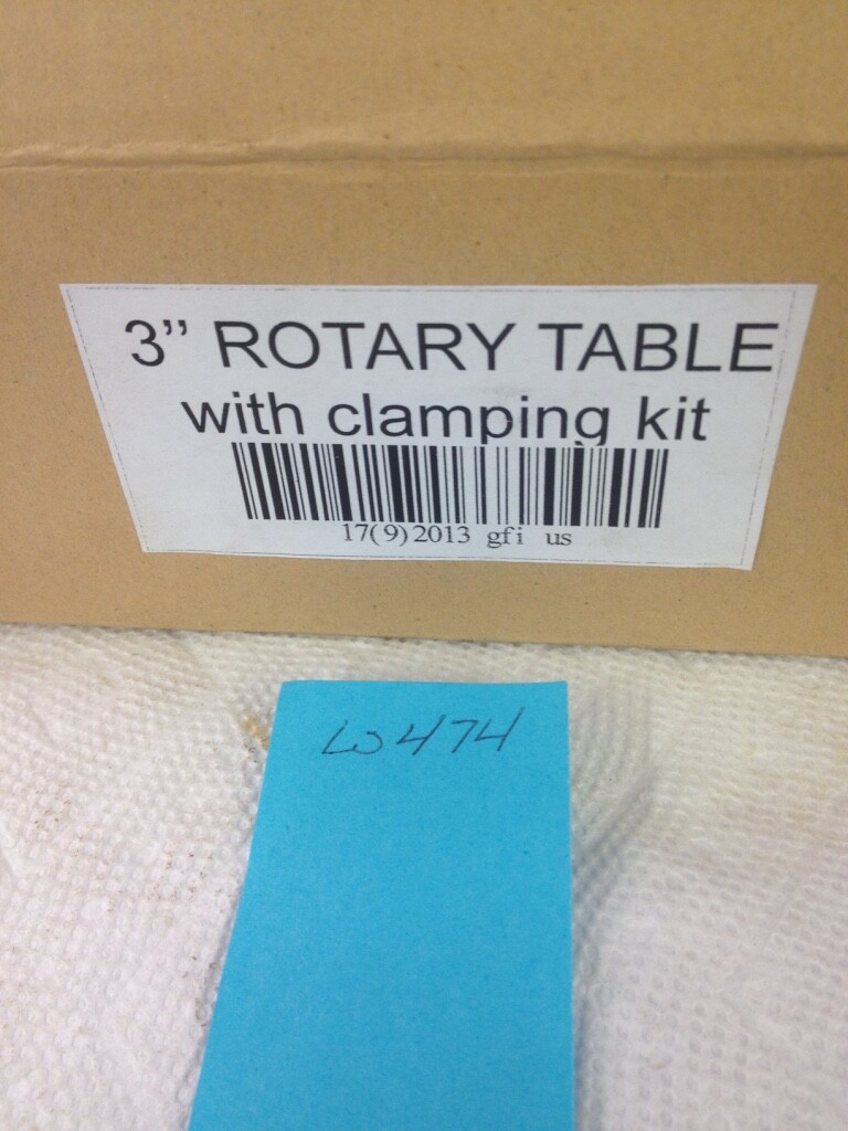 1 NEW 3" VERTICAL / HORIZONTAL ROTARY TABLE WITH CLAMPING KIT. NICE SET. (W474)