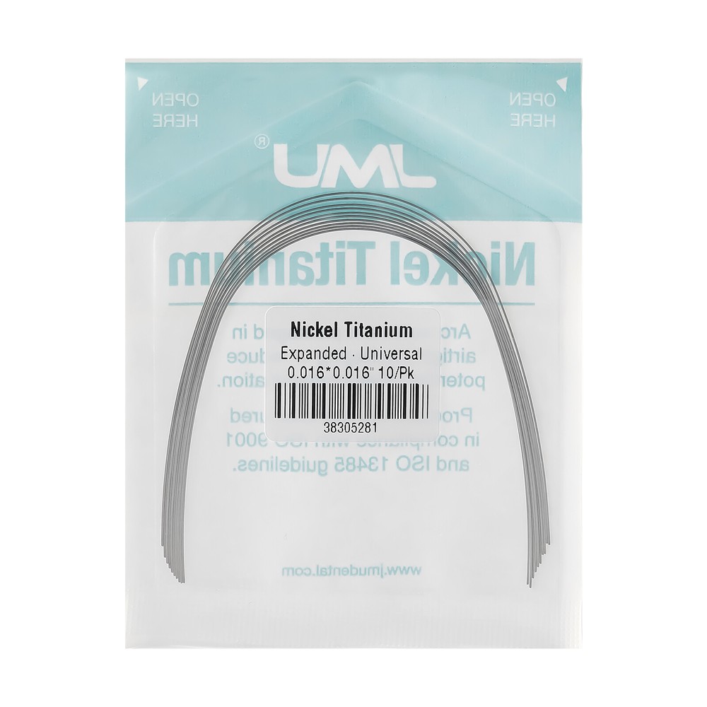 10Pc JMU NiTi Orthodontic Titanium Archwire Expanded Round Rectangular Full Size