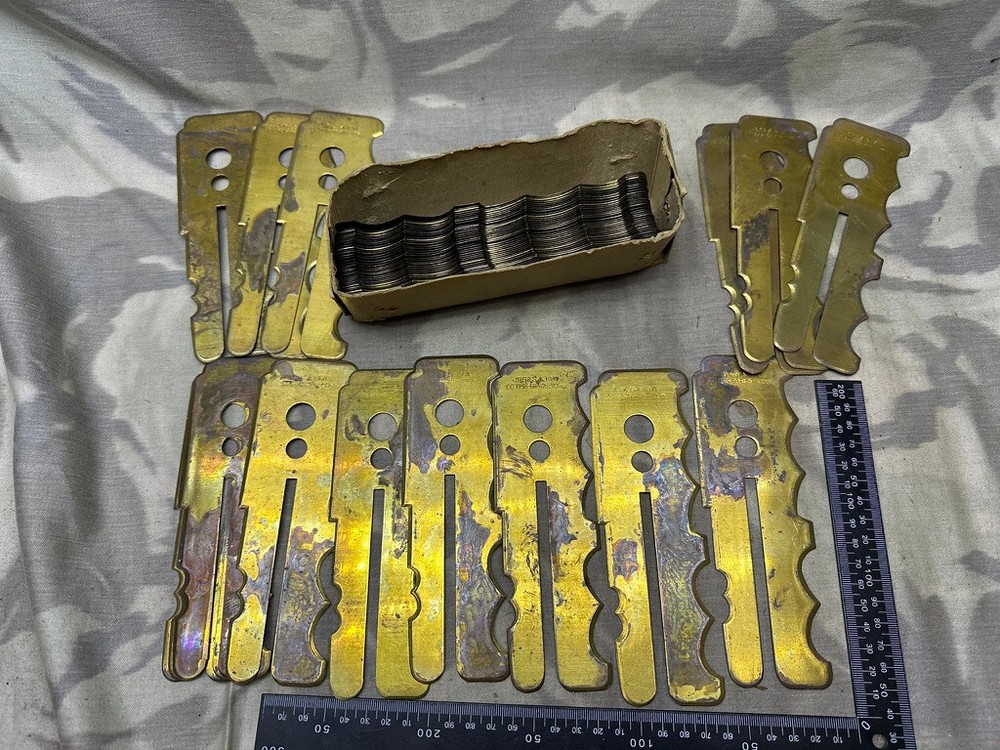 Orignal British Army Brass Button Cleaning Stick from Original Issue Box