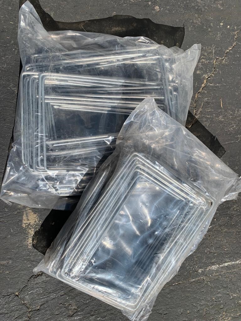 Sandbaggy Extra Wide Landscape Staples (6" W x 8" L) - 7 Gauge Galvanized Steel