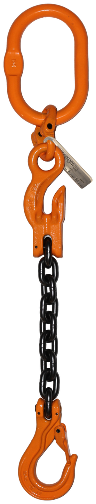 3/8" X 20' ft Adjustable Chain Sling Grade 100 D Ring Crane Attachment Latch
