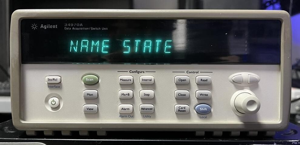 Used Agilent 34970A DATA Aquisition Switch System Good Working Condition