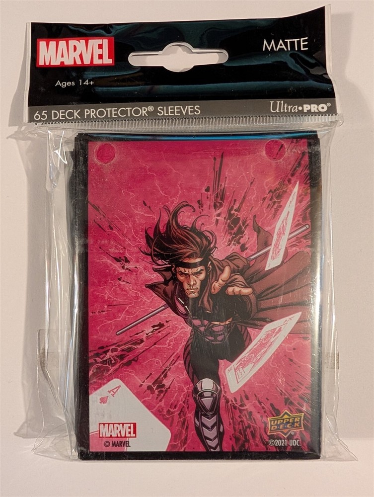65 Matte Deck Protector Sleeves, Ultra PRO, Marvel, Gambit