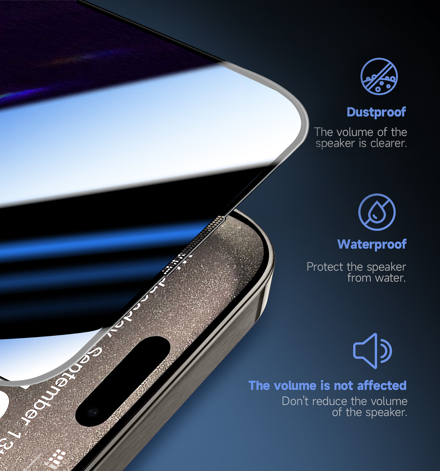 MAGIC JOHN 2 Pack for iPhone 16 Pro Max Plus tempered Glass Screen Protector