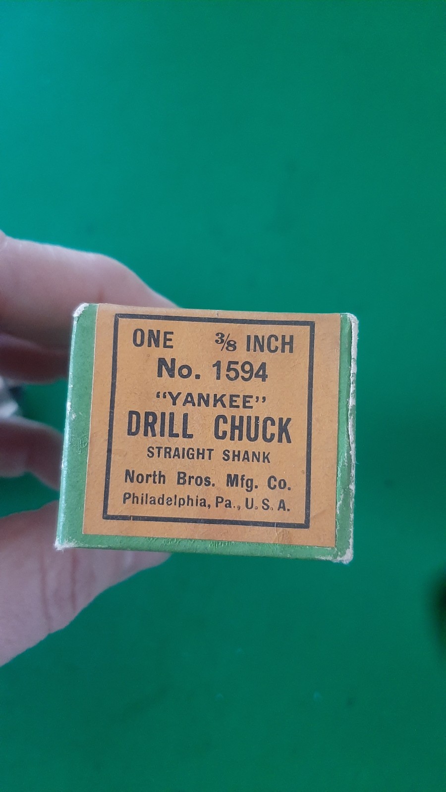 NOS NEW 3/8" Yankee Drill Chuck No. 1594 1/2" Straight Shank North Bros MFG