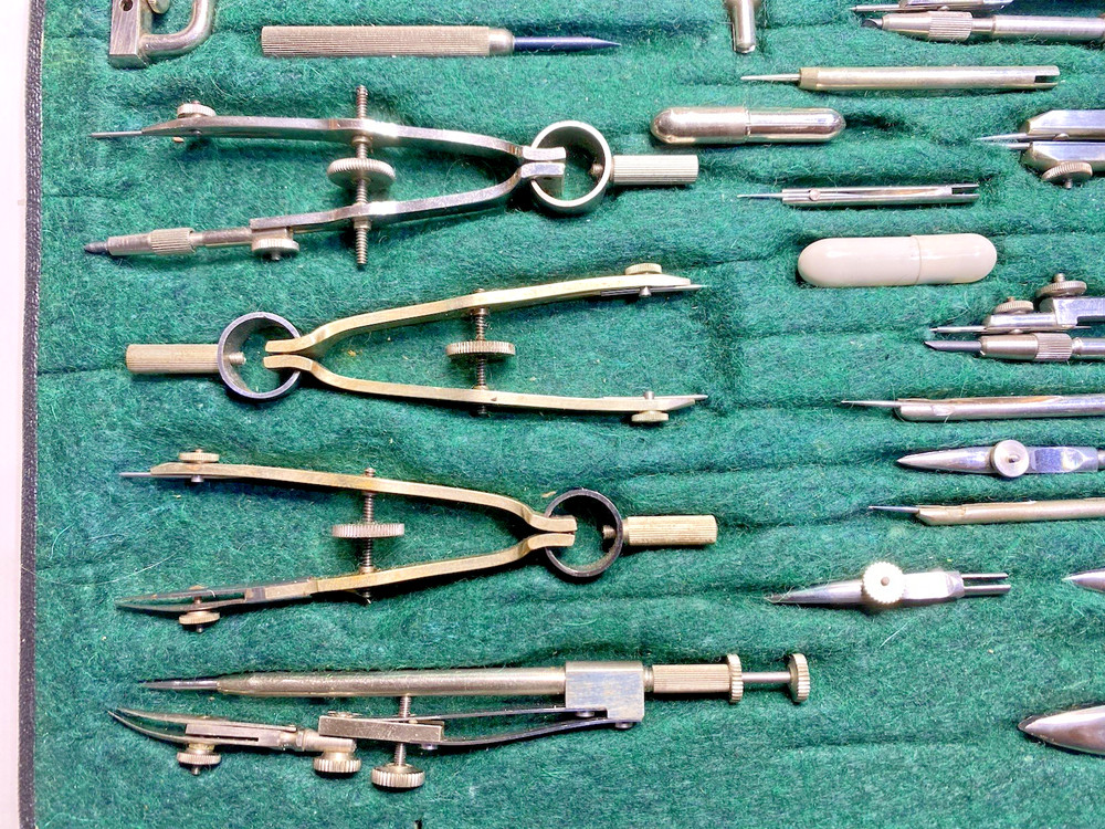 RARE Prazision Lotter Drafting Set w/Parallel Compass.- Bavaria –Original Case