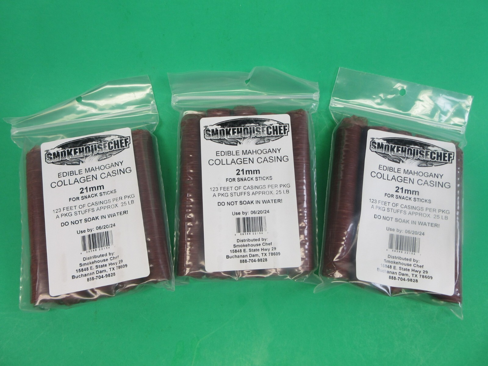 21 mm Snack Stick CASINGS CHOOSE QUANTITY BEEF COLLAGEN Slim sausage