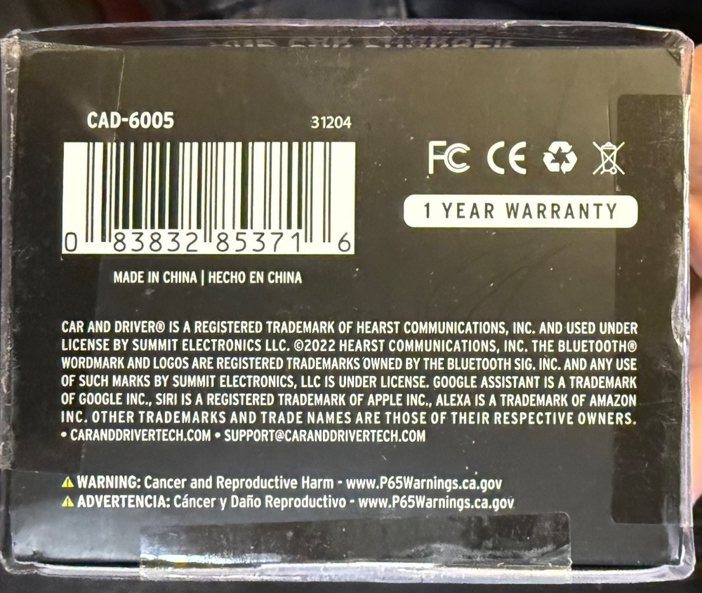 Car & Driver Wireless FM Transimtter & Car Charger (CAD-6005)