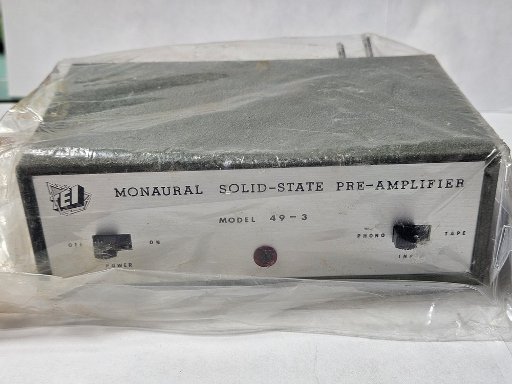 VINTAGE! TEI Model 48-3 Solid-State Monaural Pre-Amplifier New