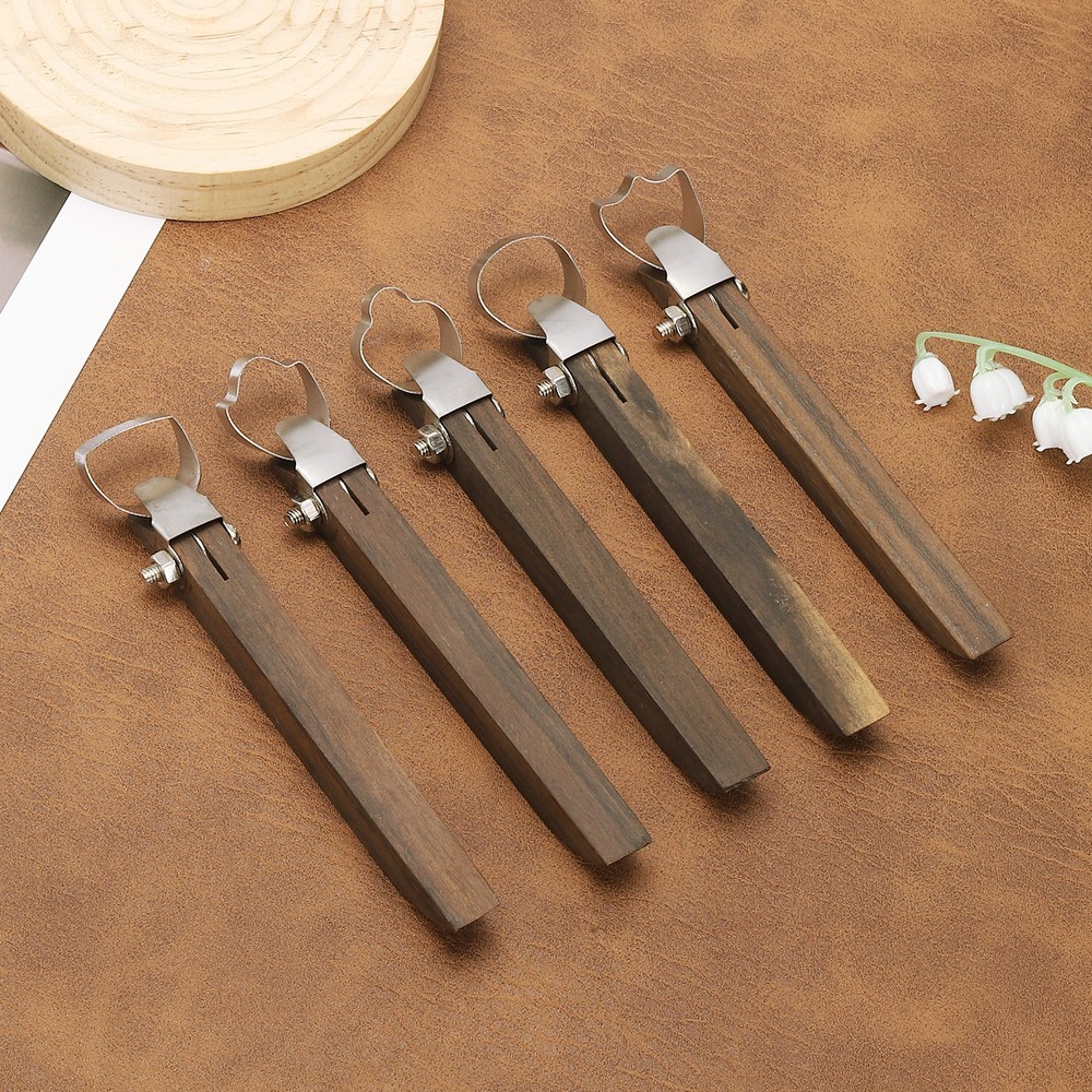 Pottery Handle Making Tool, Scraper Pottery Carving Tool (Flower Shape)