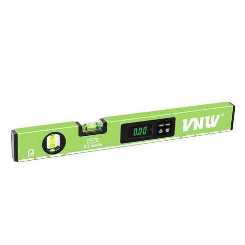 16inch Digital Level with LCD Display - Bubble Light Up Function - Multi Green