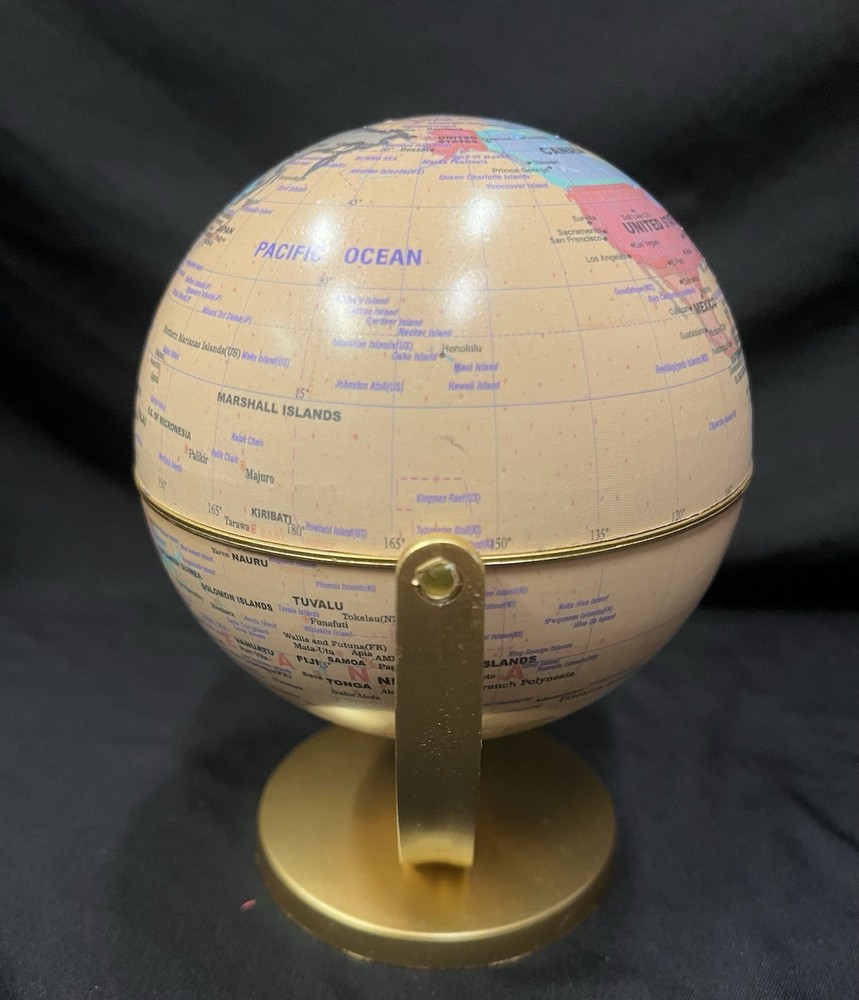 Desktop 10.6cm diameter educational world globe