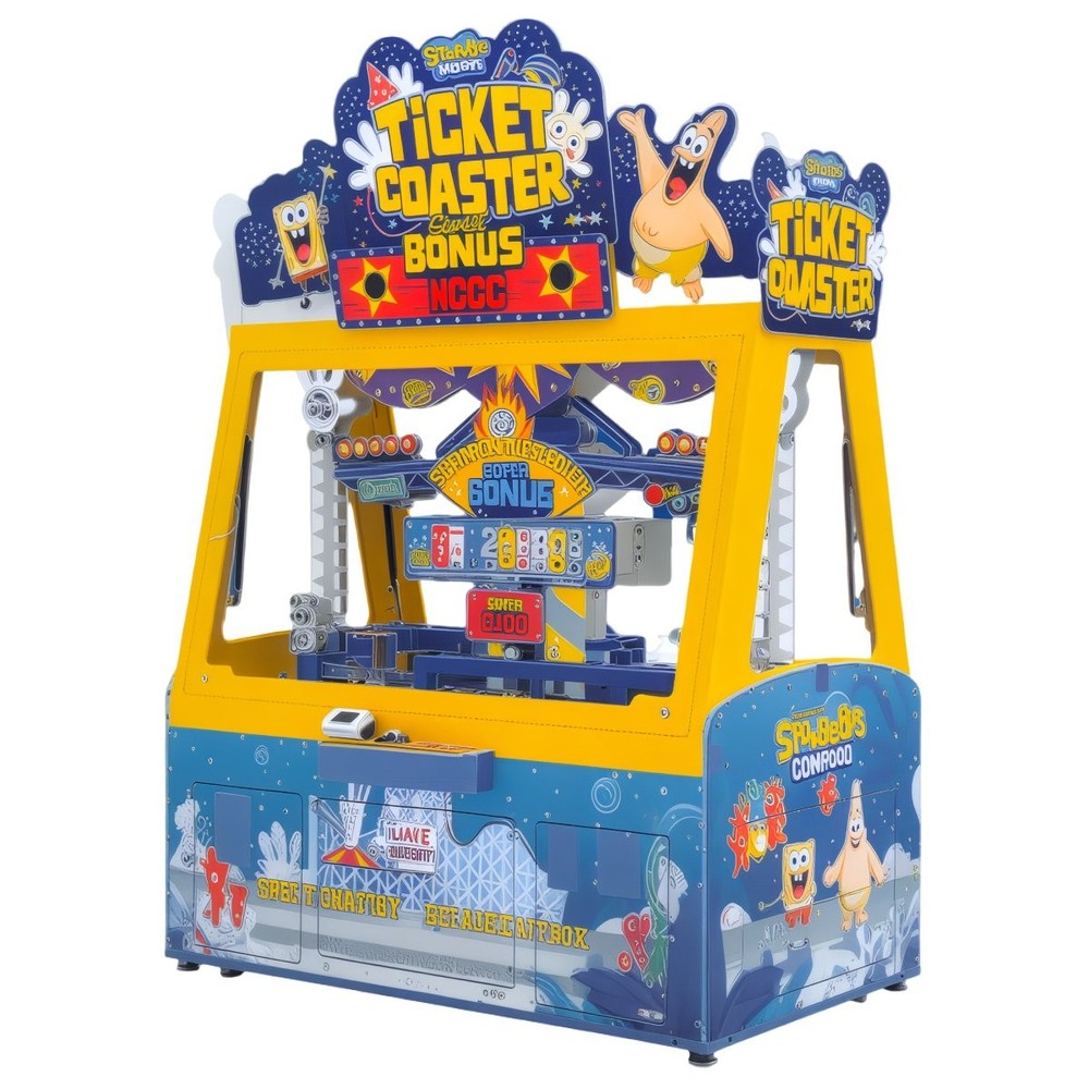 Andamiro SpongeBob Ticket Coaster Redemption Arcade Game