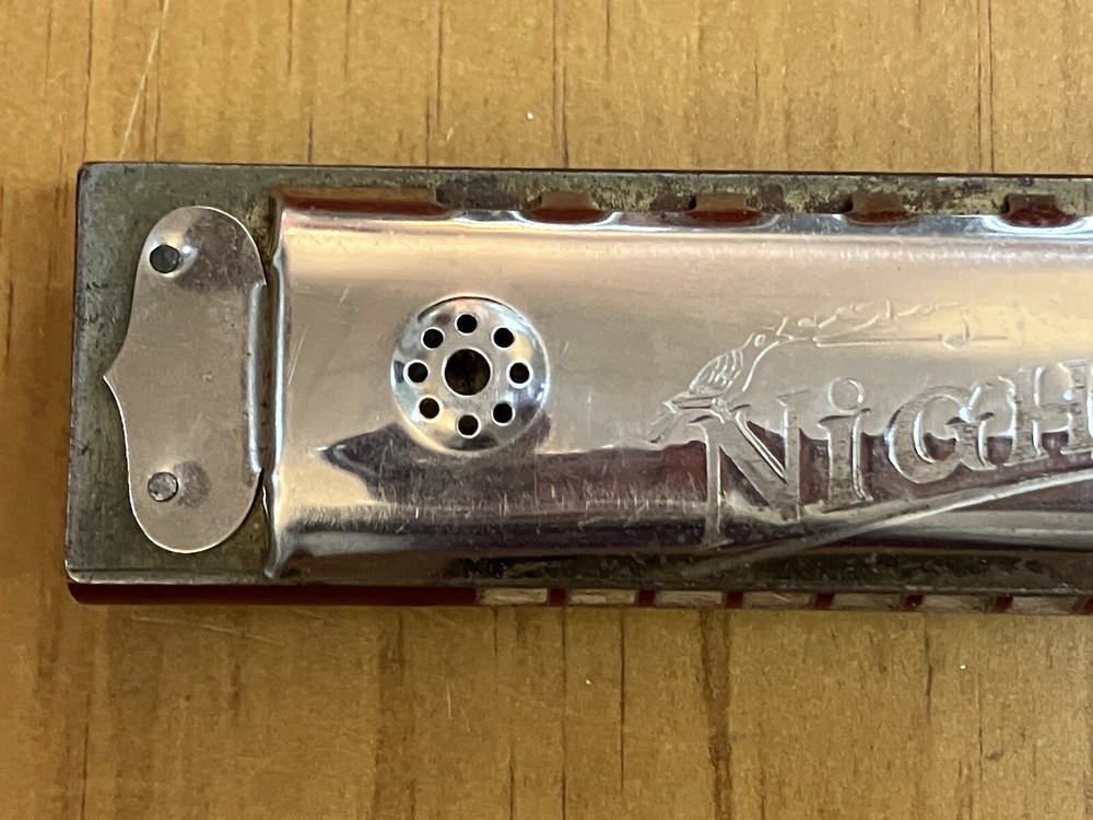 Nightingale Finest Quality Germany/US Harmonica Silver Tone