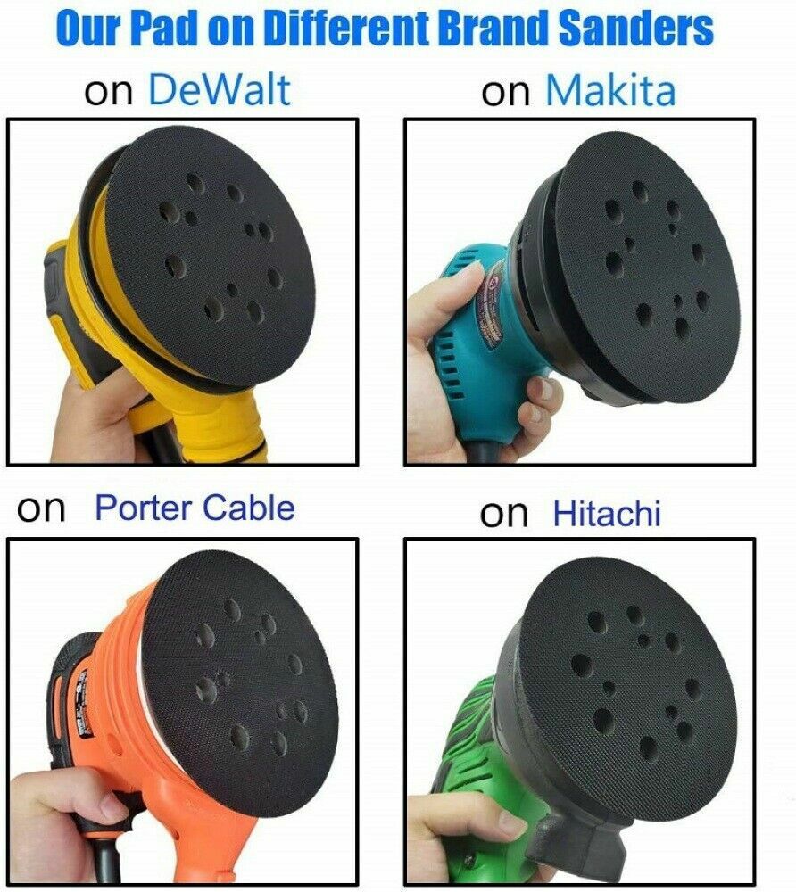 5" For DeWalt 151281-08 DW4388 DW421 D26451 Random Orbit Sander Pad Hook & Loop