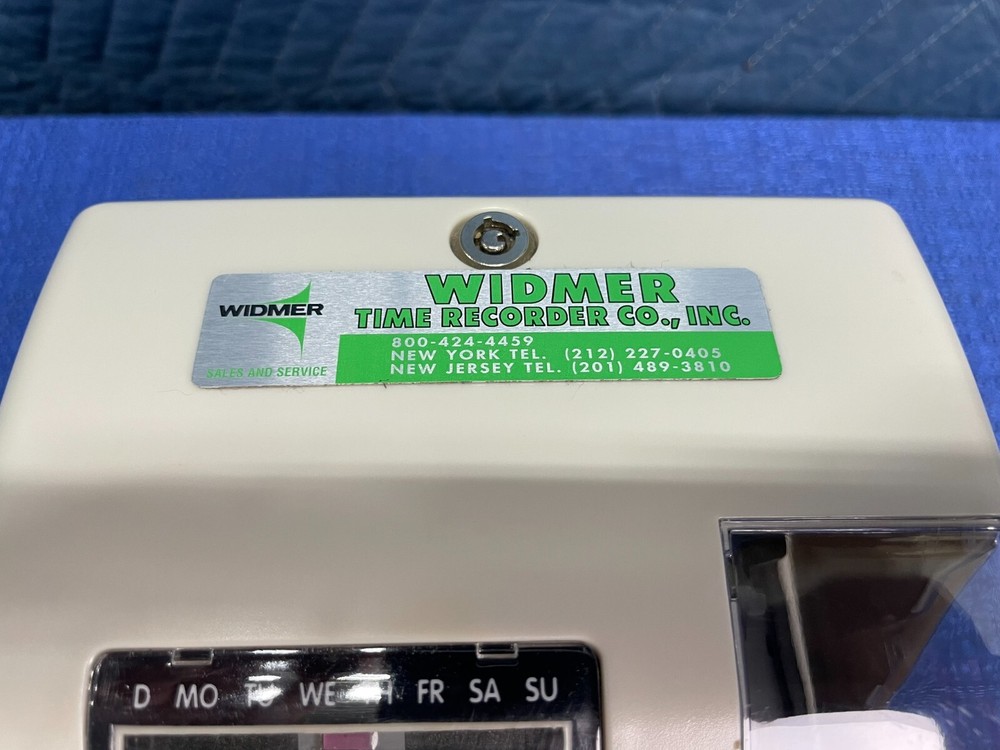 Widmer T-4U Electronic Time Clock & Date Stamp Recorder
