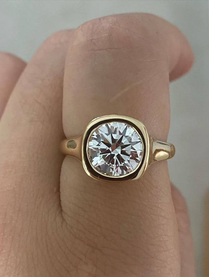 2.30 TCW Classic White Lab Grown Diamond Engagement Ring