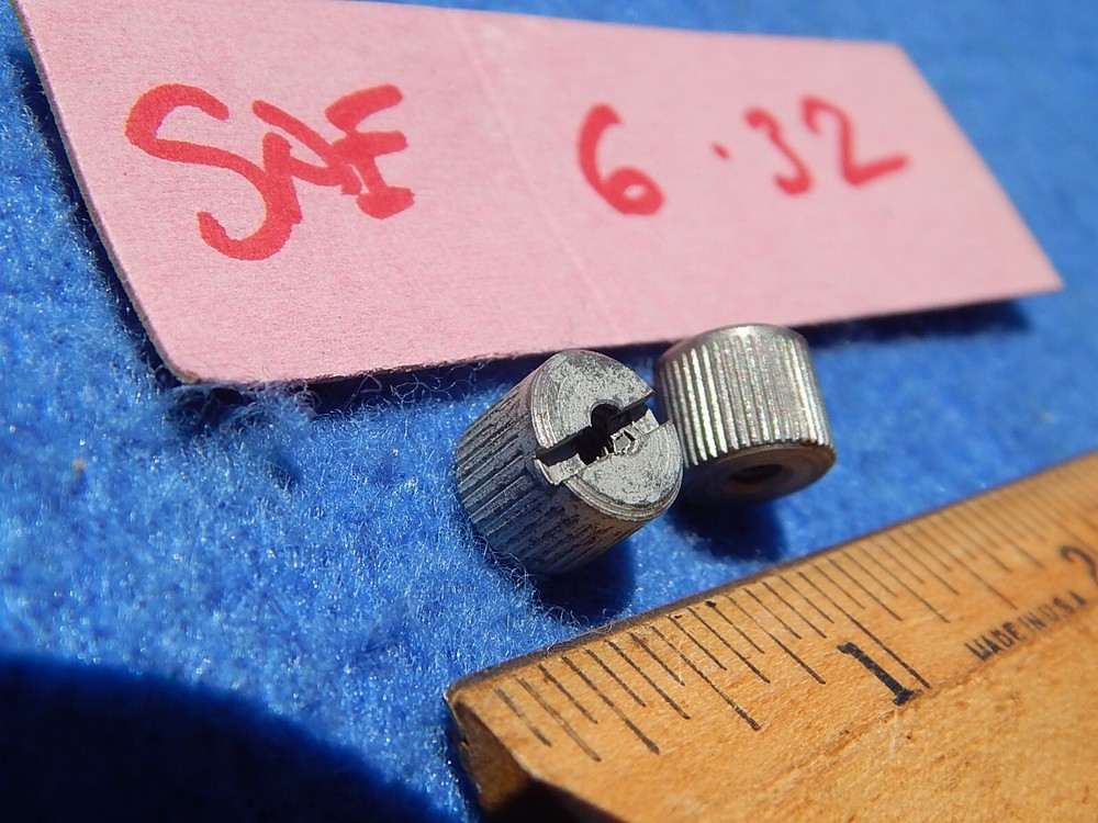 Wurlitzer Thumb Nut SAE 6-32 Knurled - 2 each -