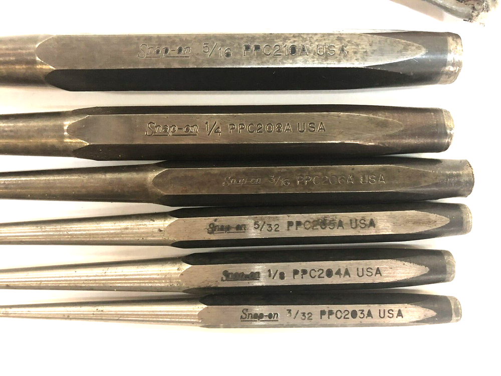 Snap-On Tools PPCS60BK 6 Piece Starter Pin Punch Set