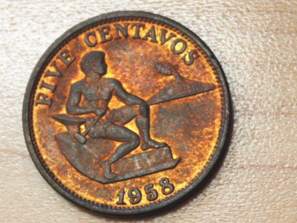 1958 Philippines 5 Centavos