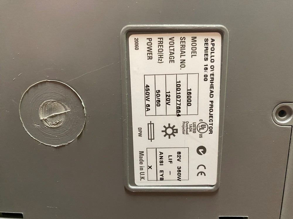 Apollo 16000 2000 lumens Overhead Projector