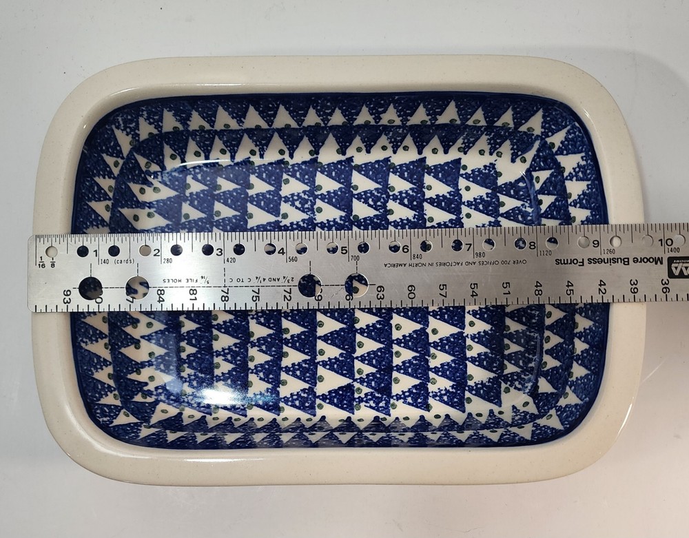 Polish Pottery Small Casserole ~ Tree Pattern