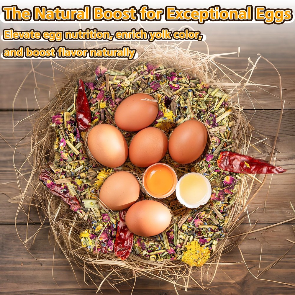 RAINFLOW Chicken Nesting Herbs 10oz Natural Dried Herb Blend for Nesting Box...