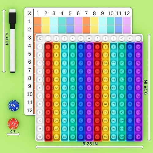 Multiplication Chart Pop It - Multiplication Game Board, Multiplication Pop It