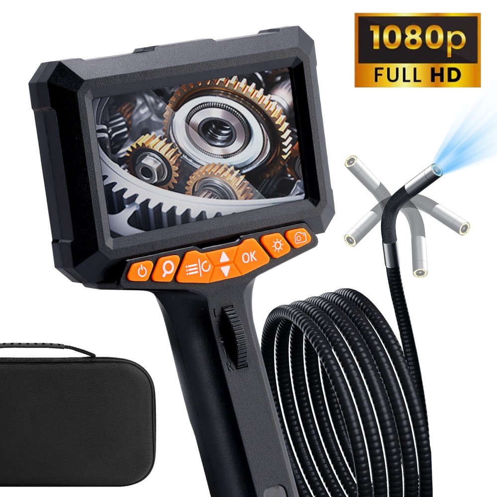 360°Two-Way Articulating Borescope Industrial Endoscope Inspection Camera