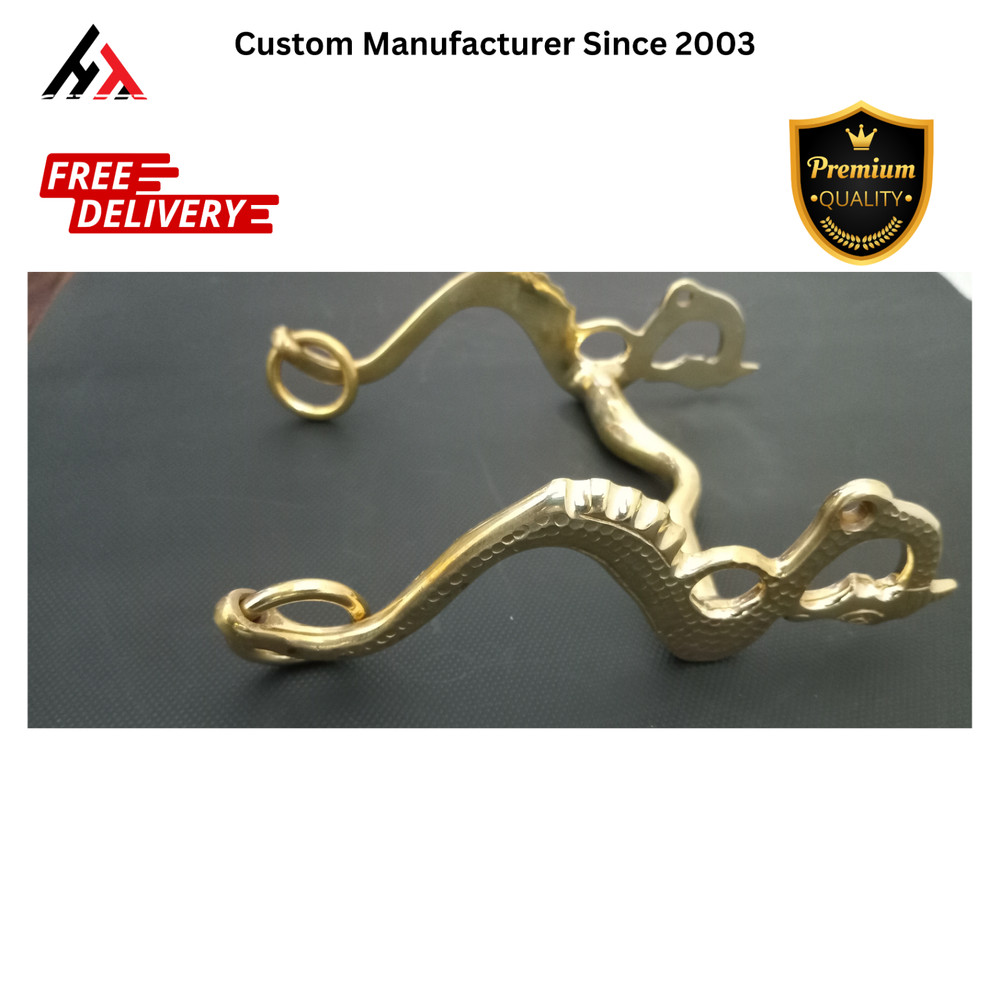 Custom Hand Made Brass Dragon Horse Bit – Functional Equestrian Tack