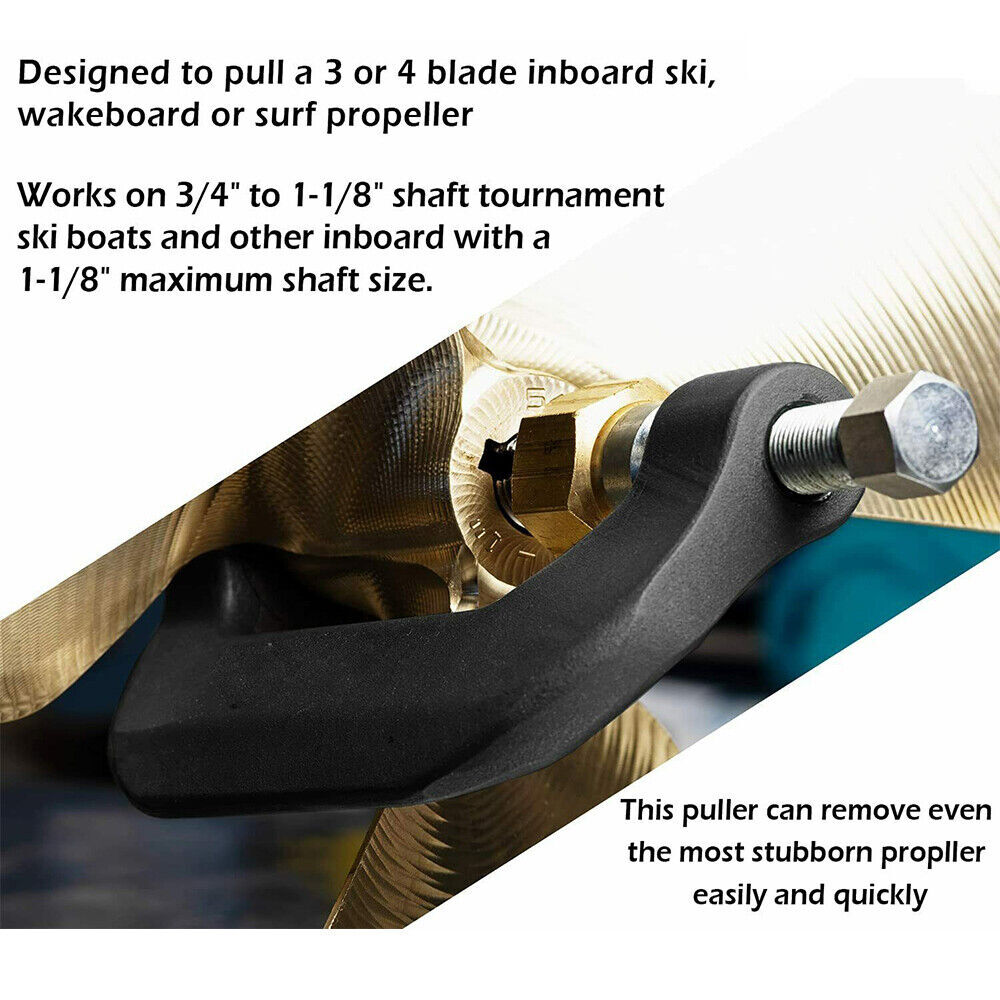 ⭐NEW Inboard Prop Puller For Ski & Wakeboard Propellers Fits 3/4" to 1-1/8 shaft