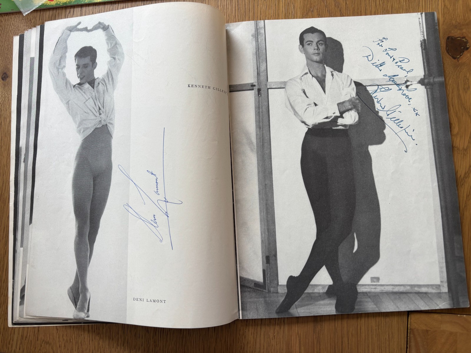 1956 program W/30 AUTOGRAPHS BALLET RUSSE DE MONTE CARLO NOVAK/CHOUTEAU/HOWARD