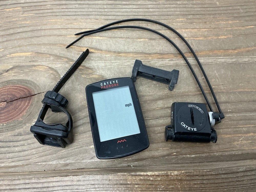 CatEye Padrone Wireless Large Screen 8 Function Cycling Bike Computer - Black