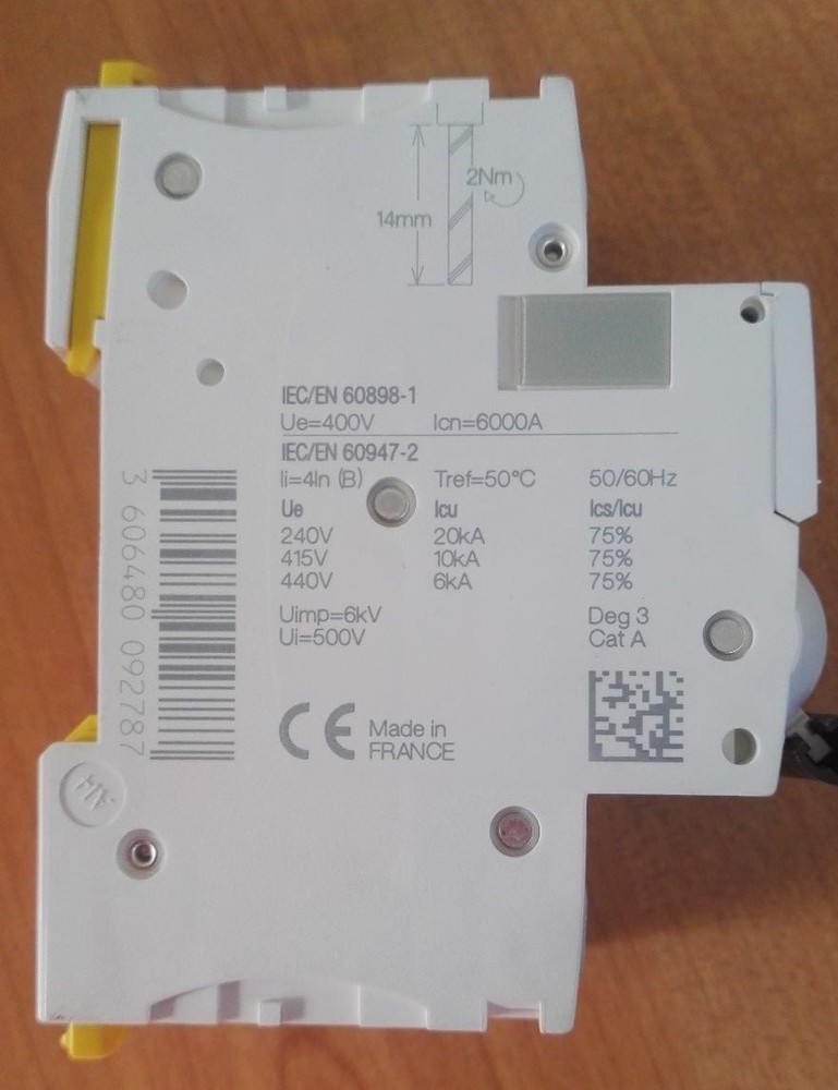 SCHNEIDER A9F78216 MAGNETOTHERMAL AUTOMATIC SWITCH
