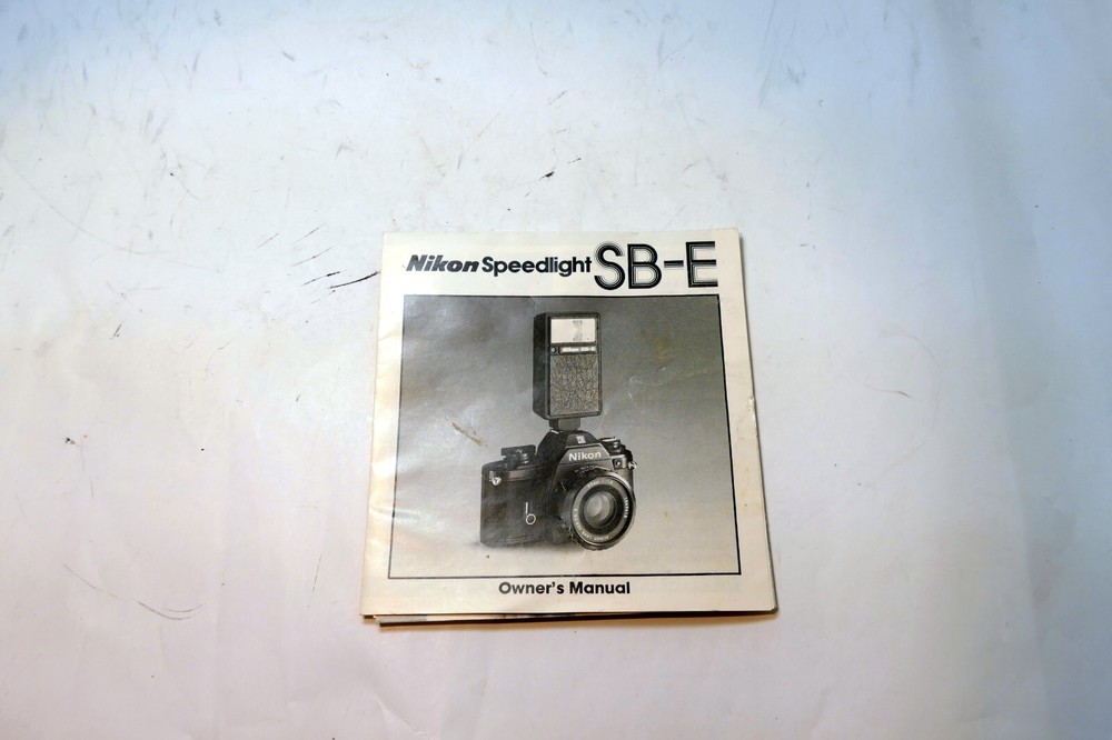 Nikon Speedlight SB-E flash Instruction Guide Manual 1981