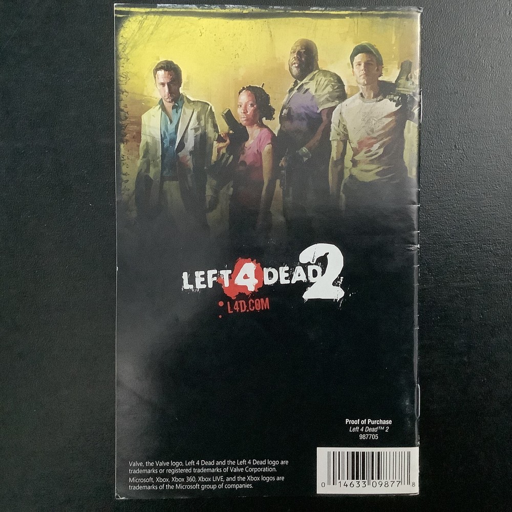 Left 4 Dead 2 Microsoft Xbox 360 Instruction Manual Only
