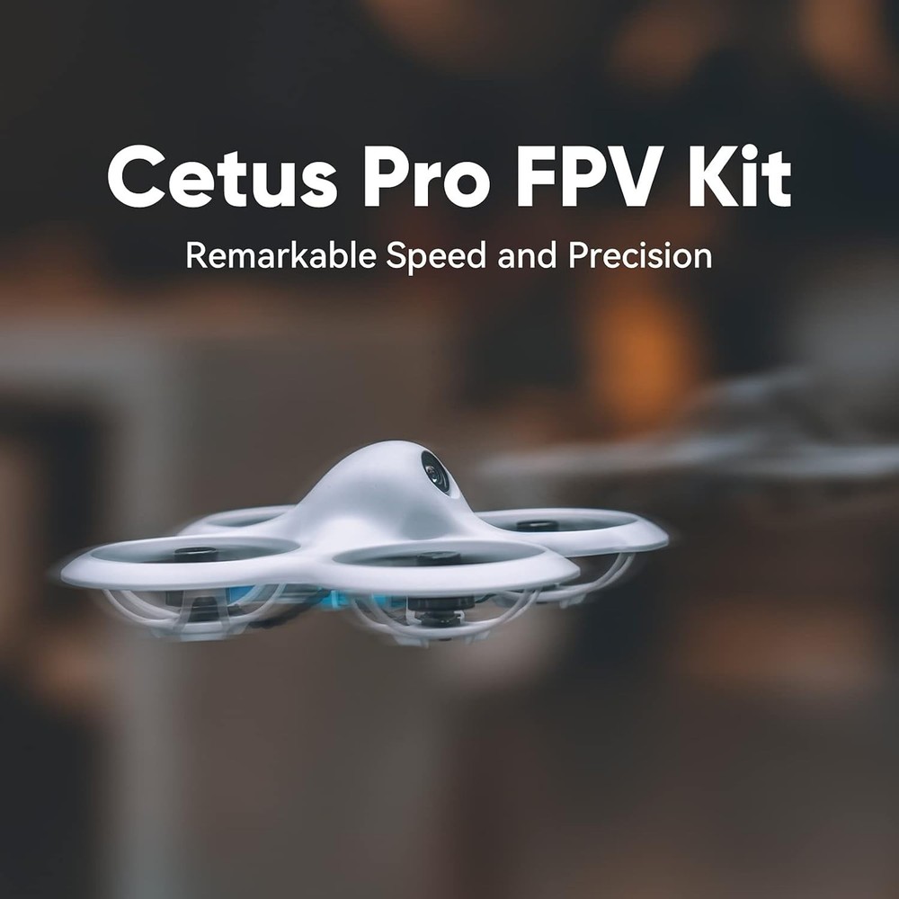 Cetus Pro FPV Kit - 3 Modes, Altitude Hold, Turtle Mode, Includes VR02 Goggles