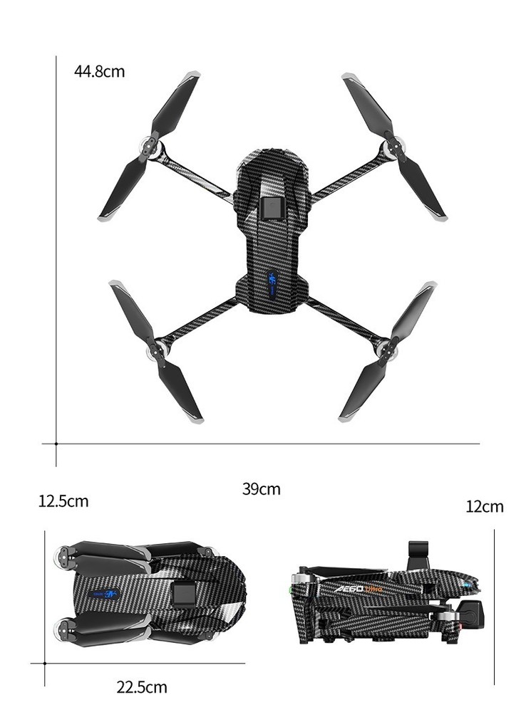 AE60 Screen Control Drone GPS FPV 7KM 3-axis Gimbal 4K Camera Obstacle Avoidance