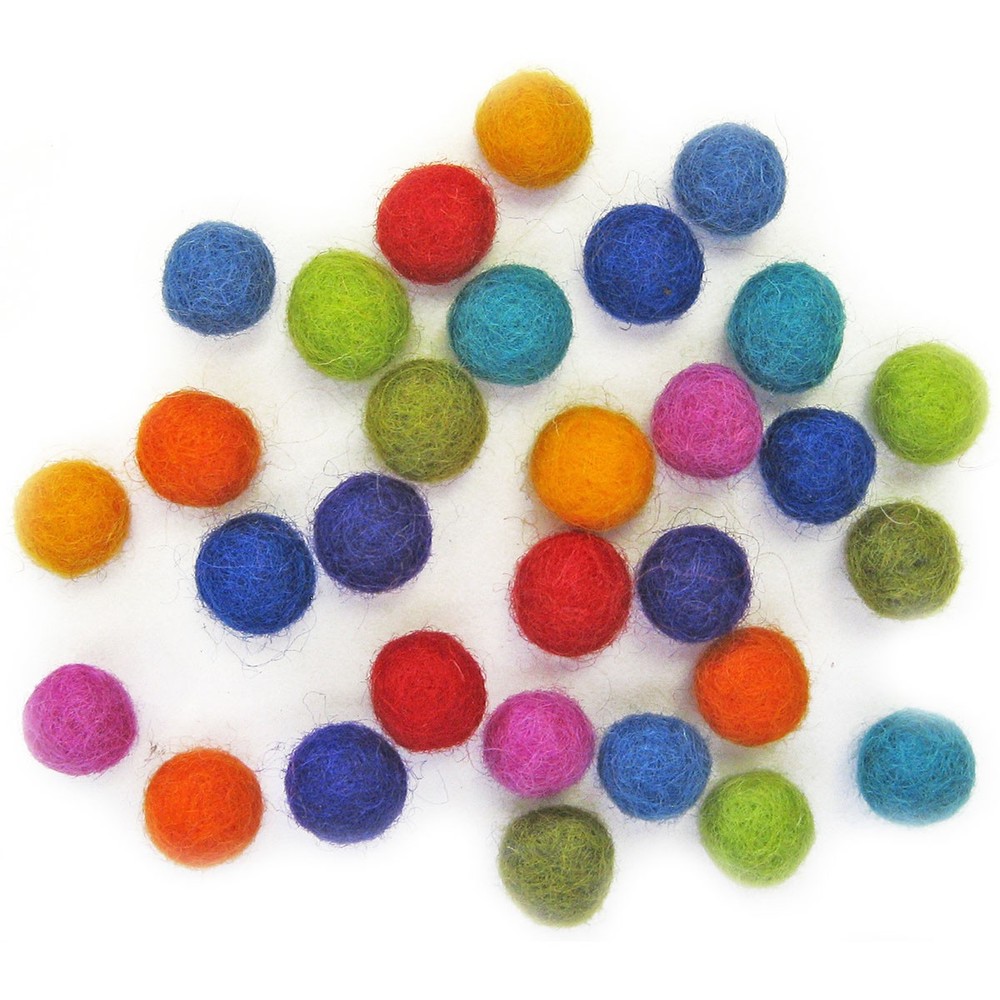 Feltworks Ball Assortment 30/Pkg