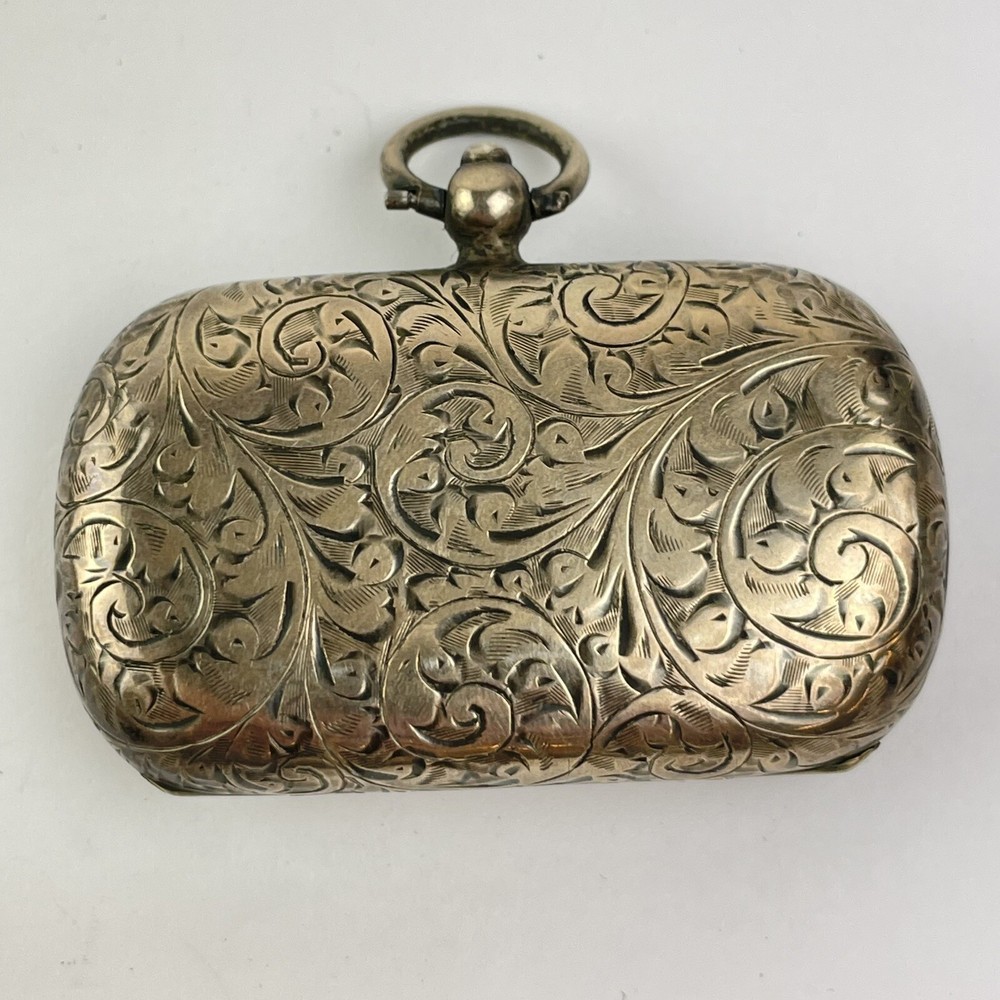 Antique Solid Silver Combination Sovereign Case Stamp Holder Samuel M Levi 1911