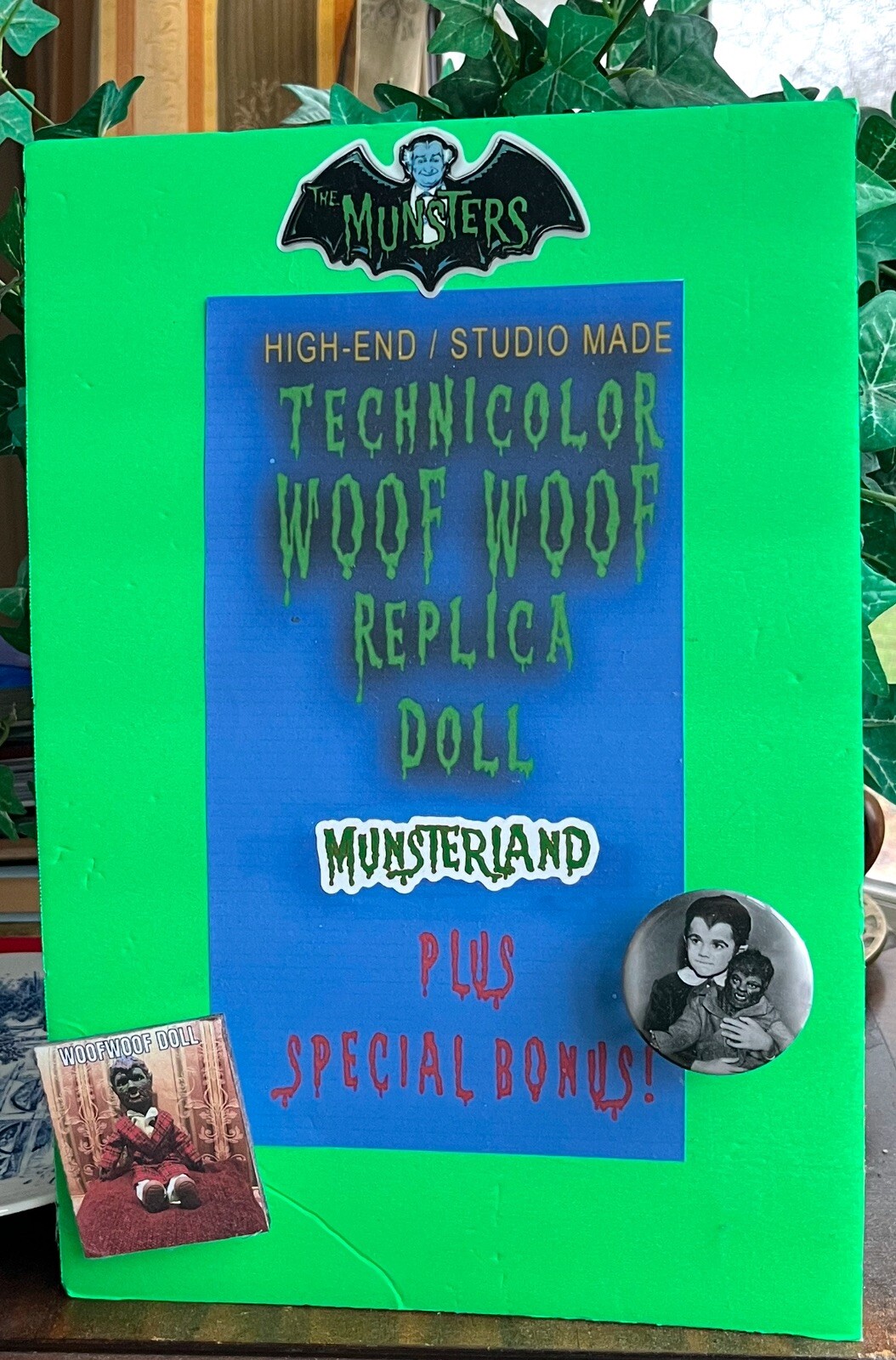 Munsters Woof Woof Doll. Heirloom quality, handmade Doll by Munsterland.