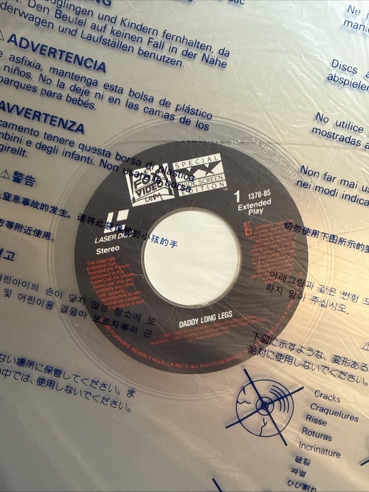 DADDY LONG LEGS 2-Laserdisc LD WIDESCREEN FORMAT VERY RARE sAMPLE Edition