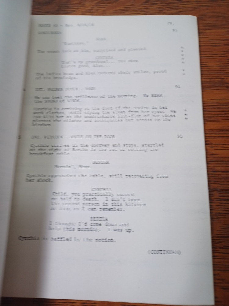 1978 ORG Script " Roots the Next Generation " Show # 5 JRR37