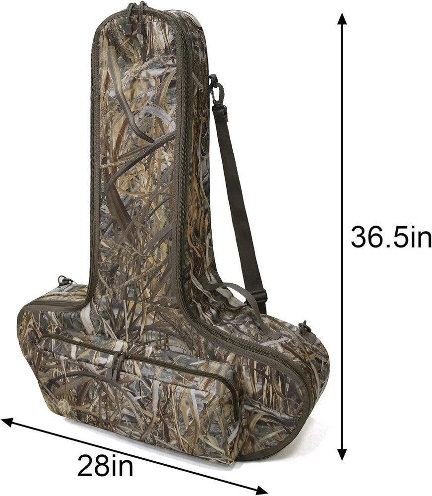 Soft Crossbow Case,Camo Padded Archery Bow Carrier Bag with Backpack Straps for